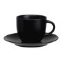 Avet Taza de té con plato Lohan Black negro 280 ml